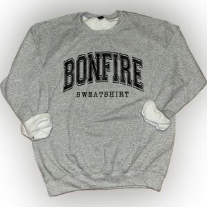 Gildan Gray “Bonfire” Crewneck